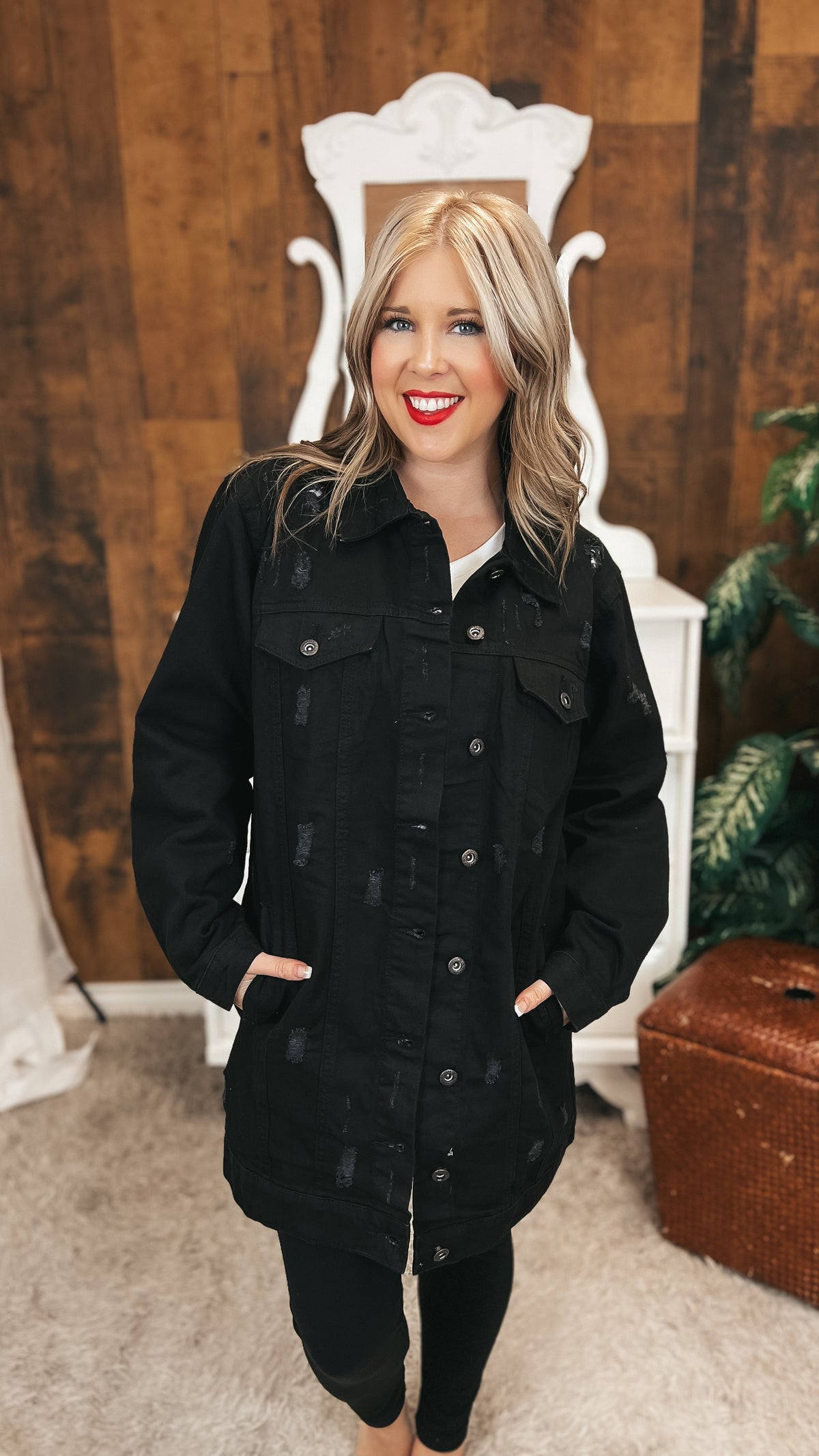 Macy Denim Jacket | Black