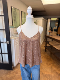 # 32 - Sequin Tank Top | M | SAMPLE SALE