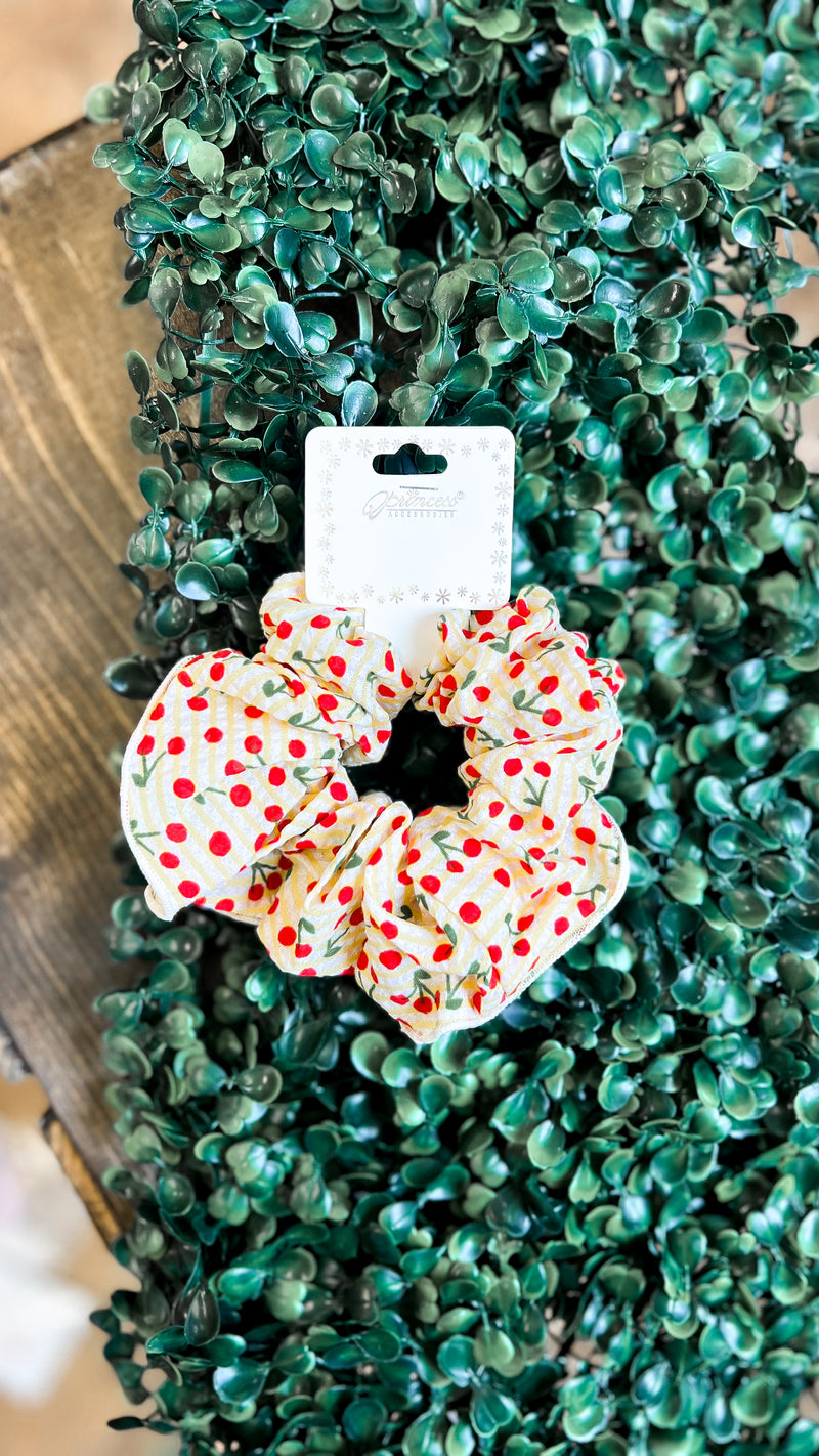 Cherry Scrunchie | Yellow