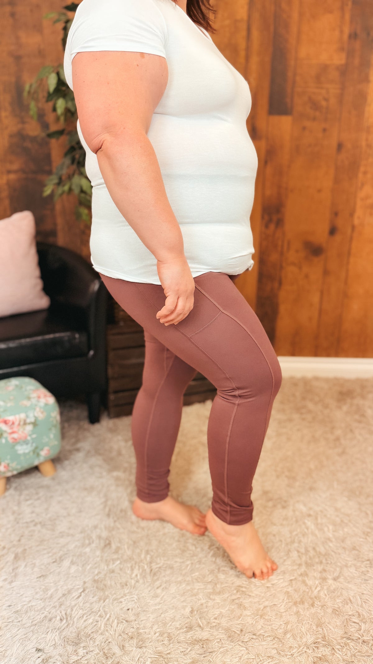Zoey Athletic Leggings | Plum