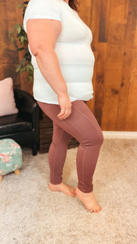 Zoey Athletic Leggings | Plum