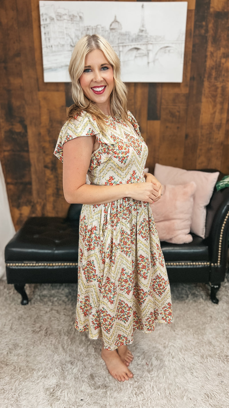 Victoria Floral Sundress: Vintage