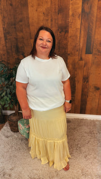 Martina Maxi Skirt| Yellow