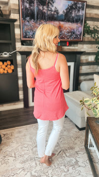 Calla Tank Top | Rose