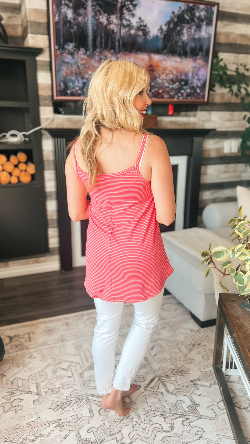 Calla Tank Top | Rose