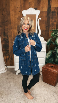 Tammy Denim Jacket | Dark Blue