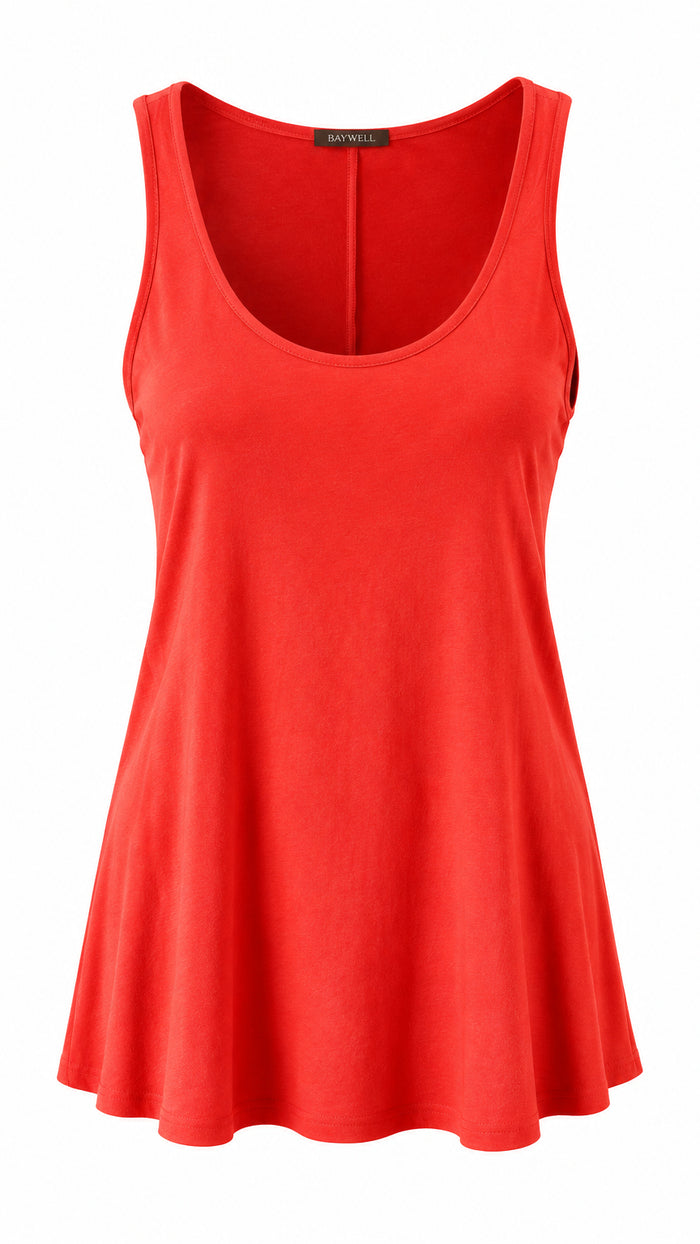 Morgan 2.0 Basic Tank Top | Red