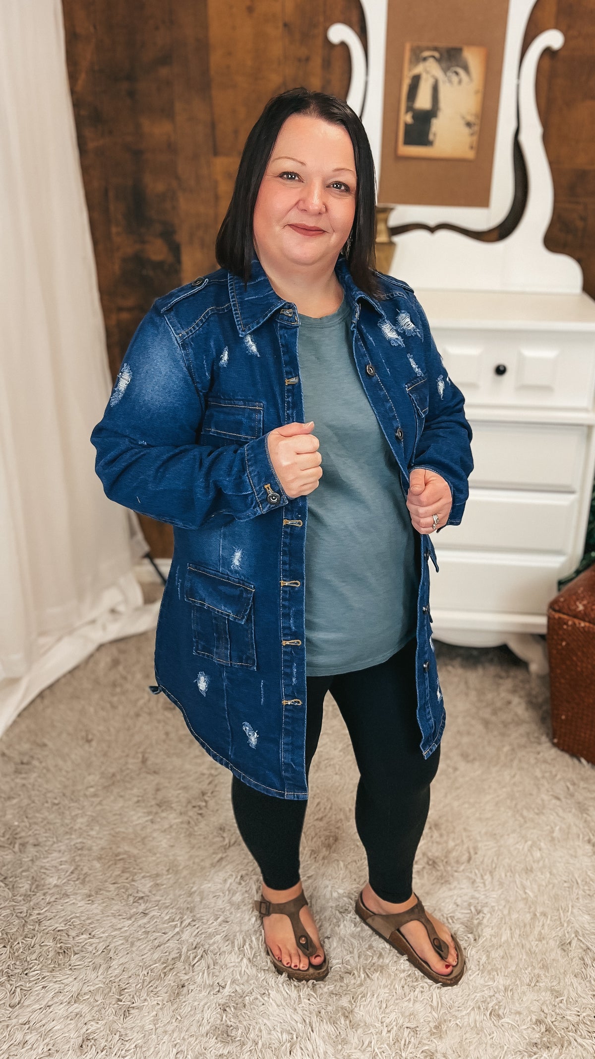 Tammy Denim Jacket | Dark Blue