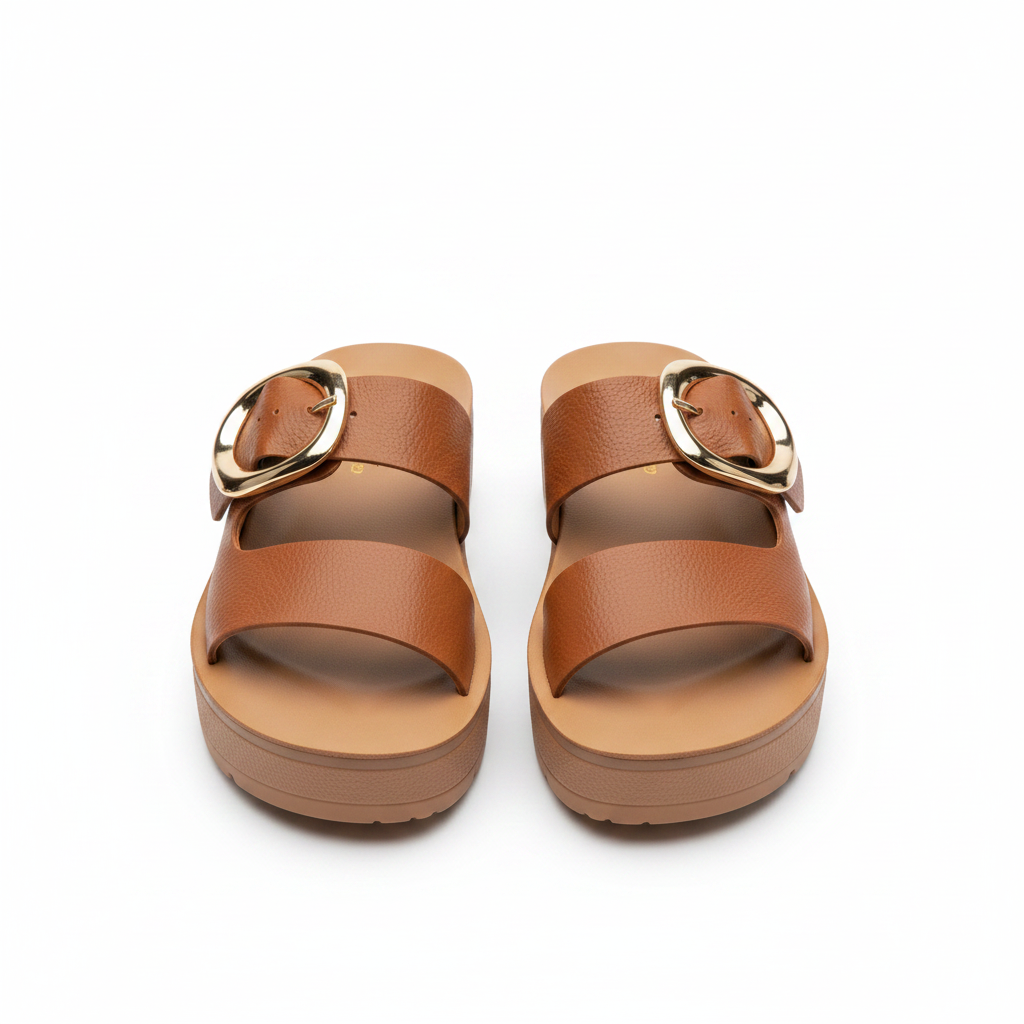 Kristen Sandals | Cognac