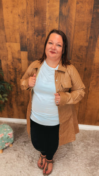 Lorna Faux Leather Jacket | Caramel