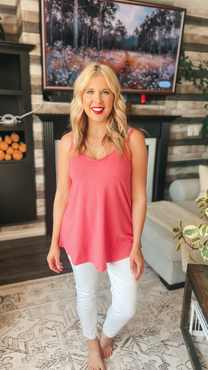 Calla Tank Top | Rose