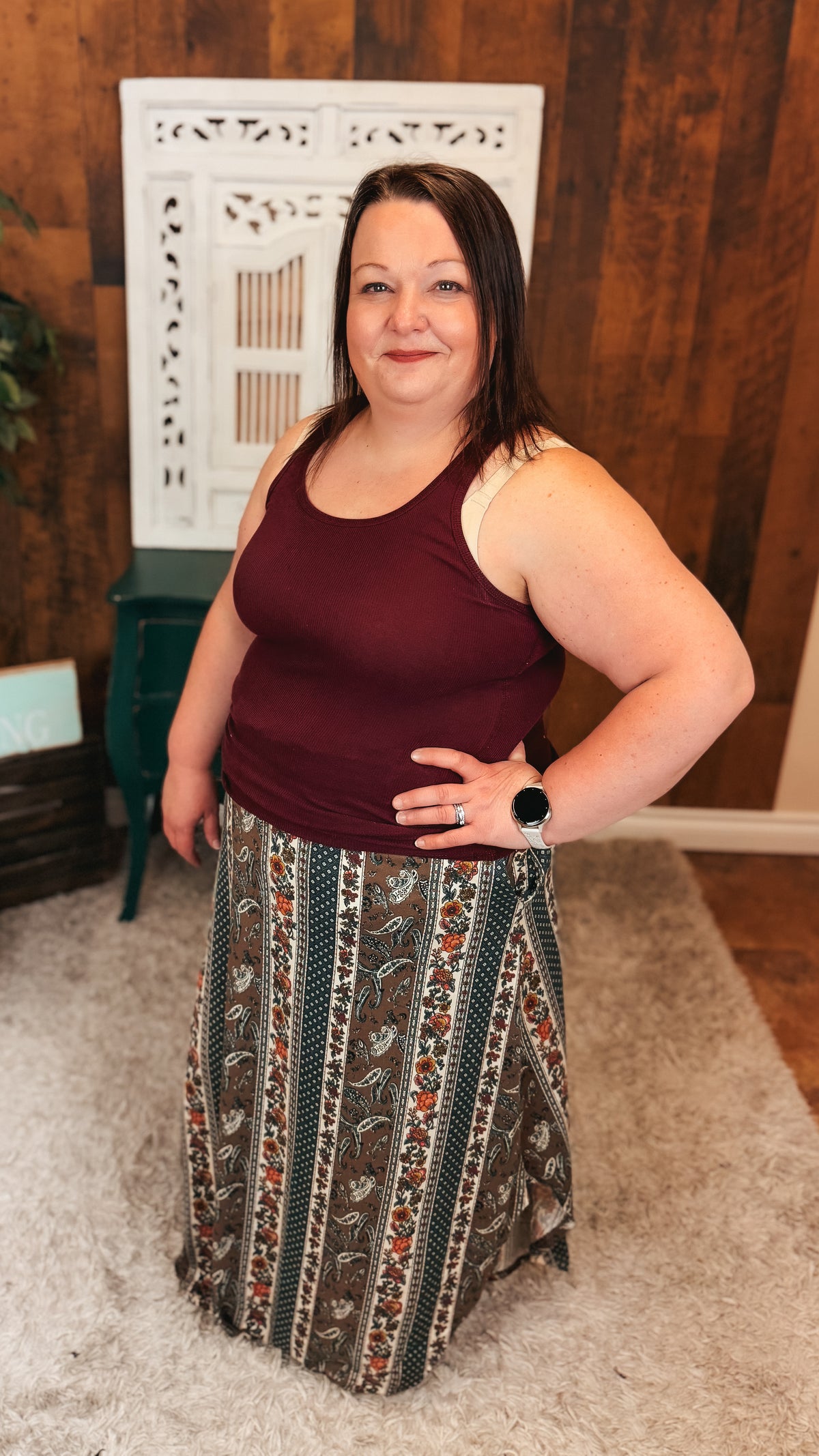 Paisley Maxi Skirt