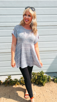 Kelsey Knit Tunic: Blue