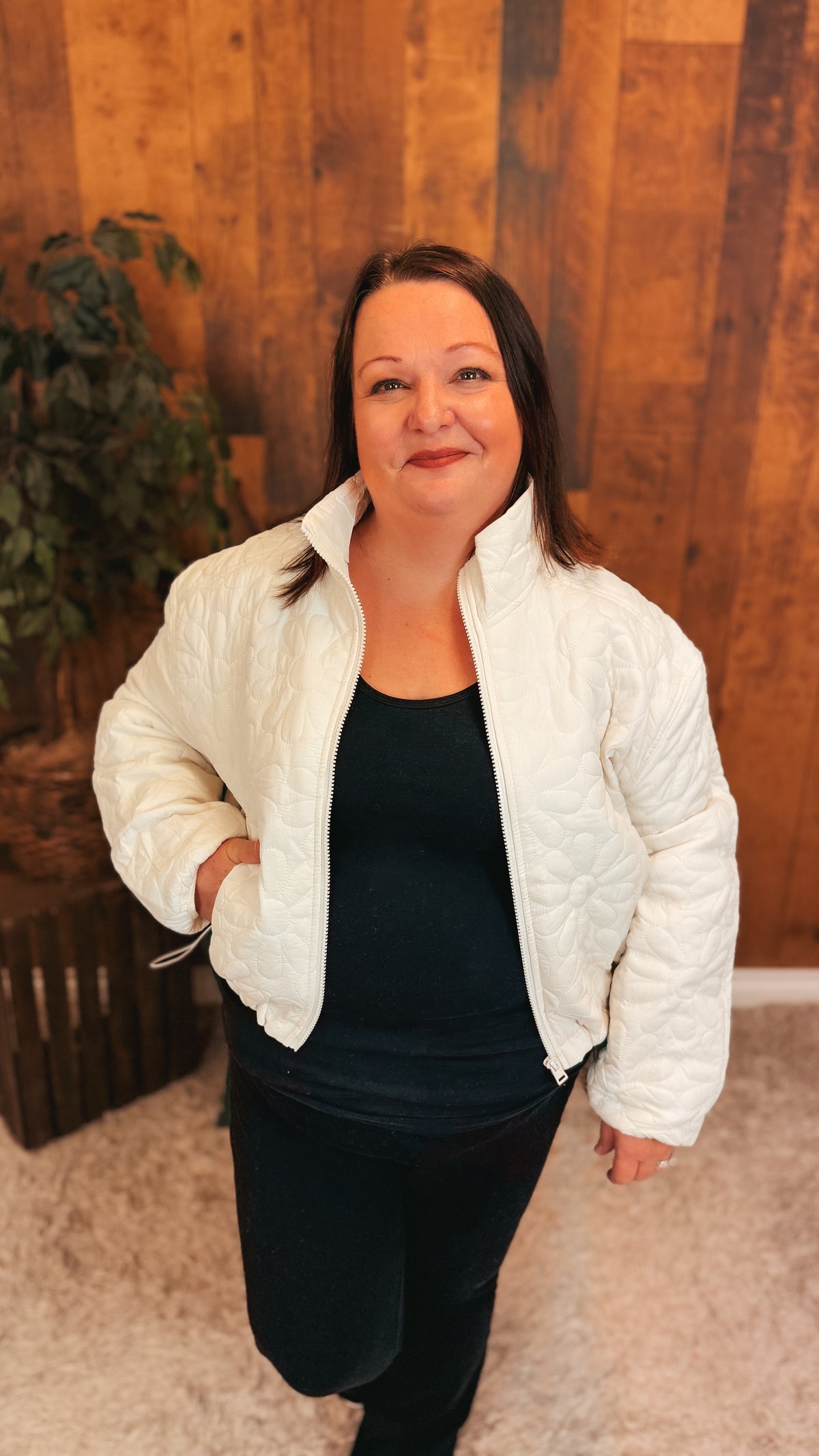 Lovi Quilted Jacket  | Ivory