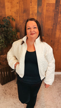 Lovi Quilted Jacket  | Ivory