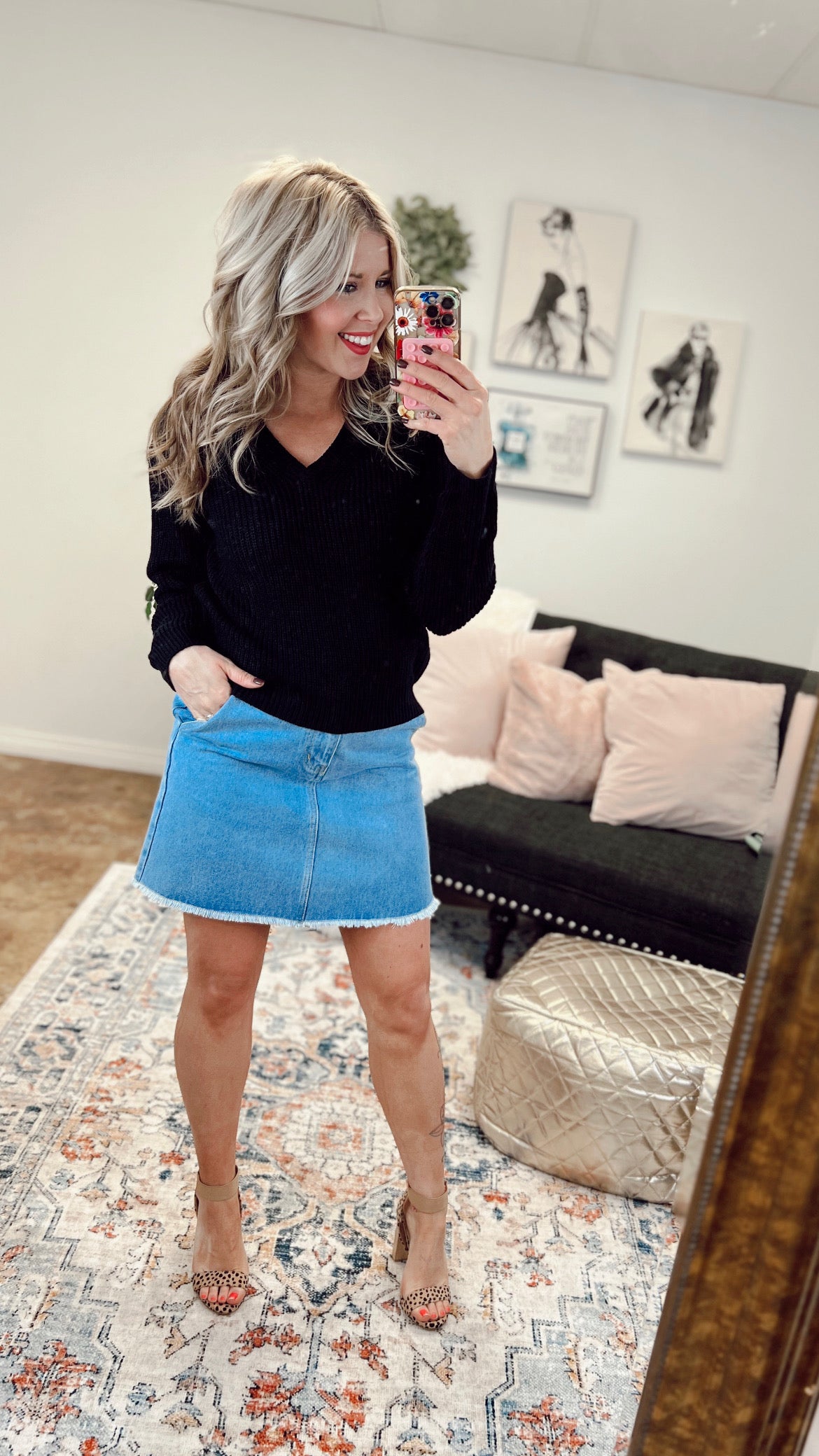 Allie Knit Sweater | Black