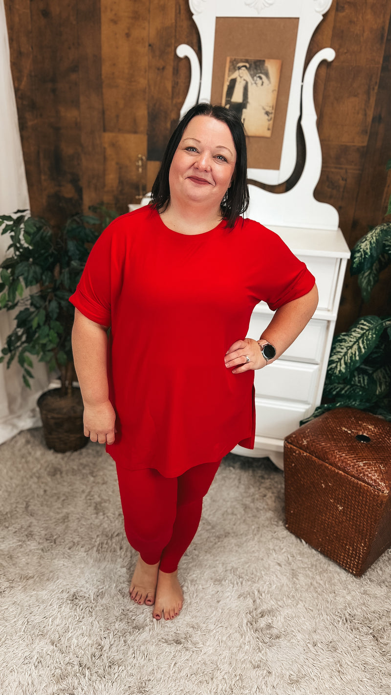 Skylar Lounge Set 2.0: Ruby Red
