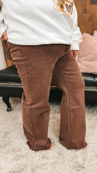 Cole Cutoff Denim | Brown