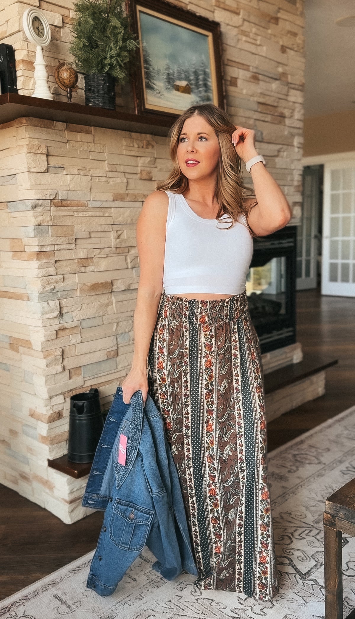 Paisley Maxi Skirt