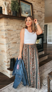 Paisley Maxi Skirt