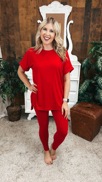 Skylar Lounge Set 2.0: Ruby Red