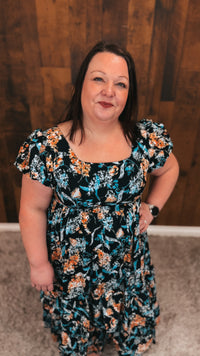 Lilly Floral Dress | Black