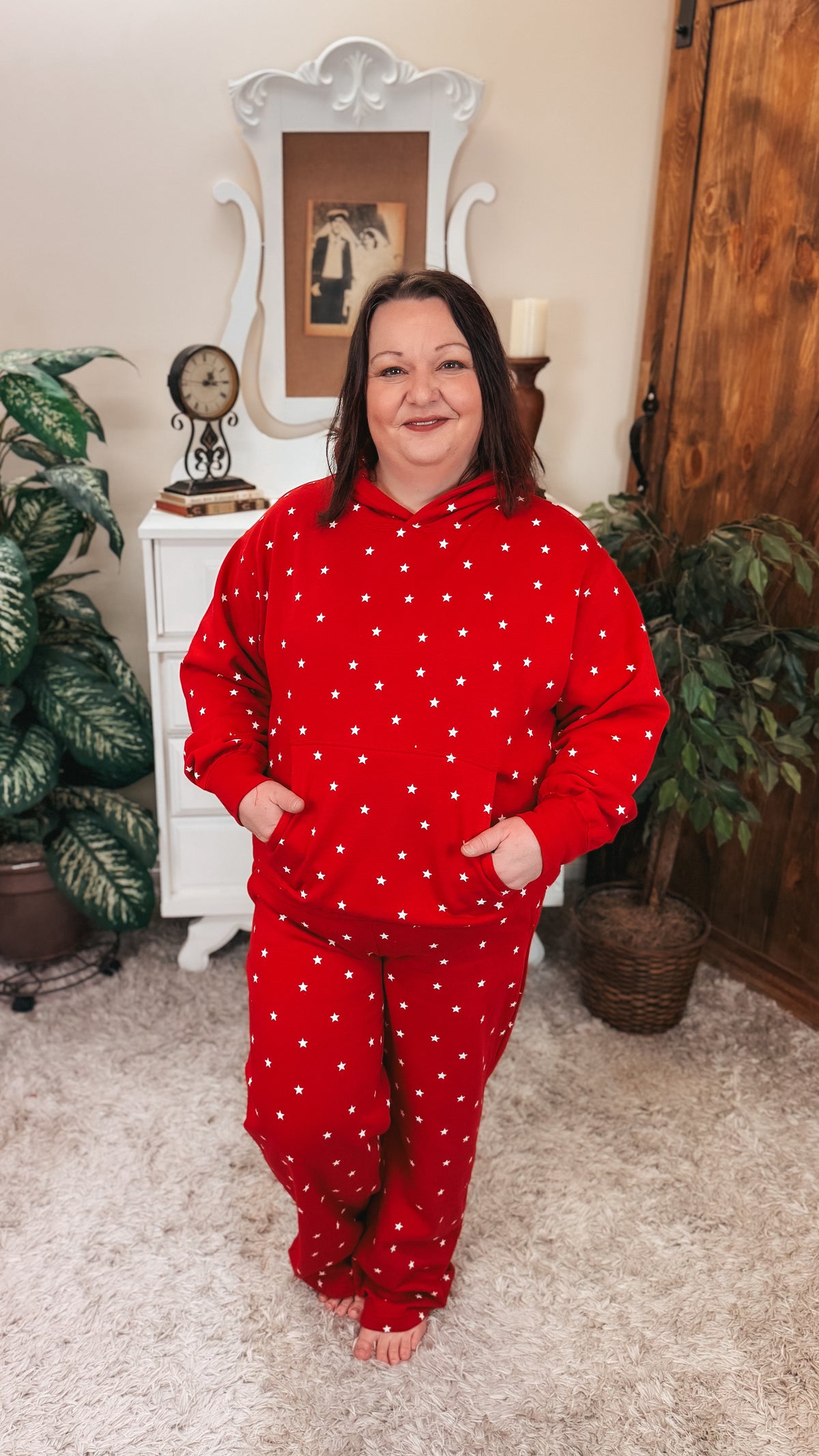 Aria Star Jogging Pants | Red