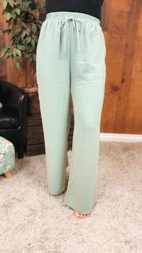 Crystal Wide Leg Pants | Olive