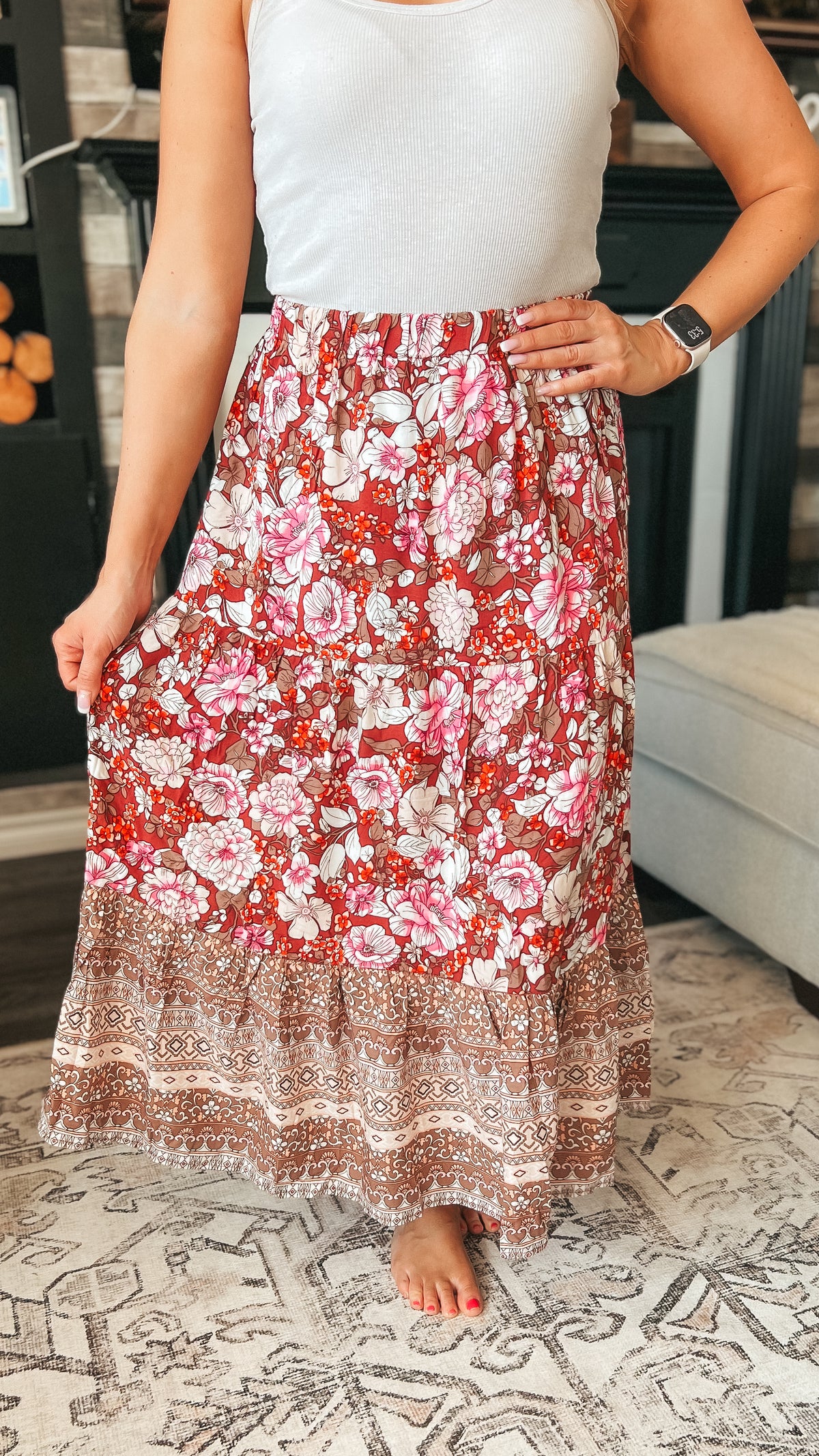 Kyrah Floral Skirt