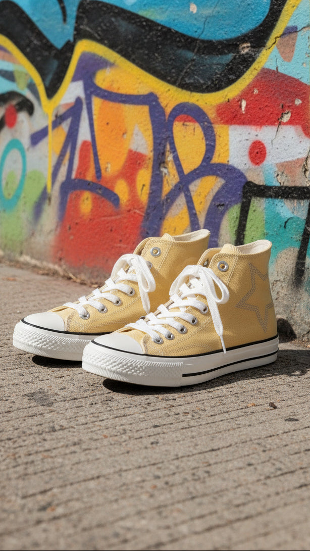 Kenzie High Top Sneakers | Yellow