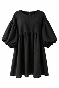 Fiona Bubble Sleeve Dress | Black *SALE*