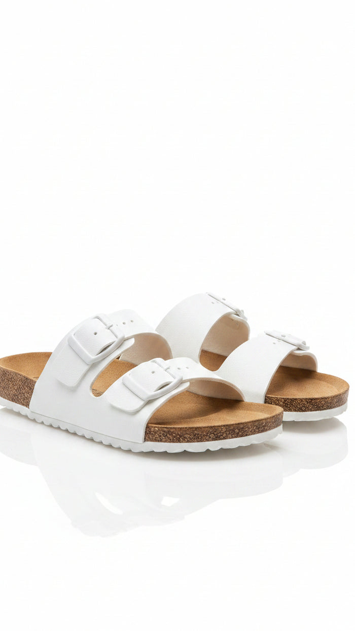 Everly Sandals: White