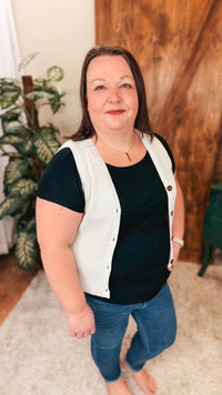 Amanda Knit Vest | Sand Beige