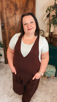 Jillian Romper | Chocolate Brown