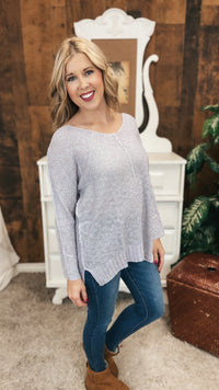 Lorraine Oversized Knit Sweater | Lavender