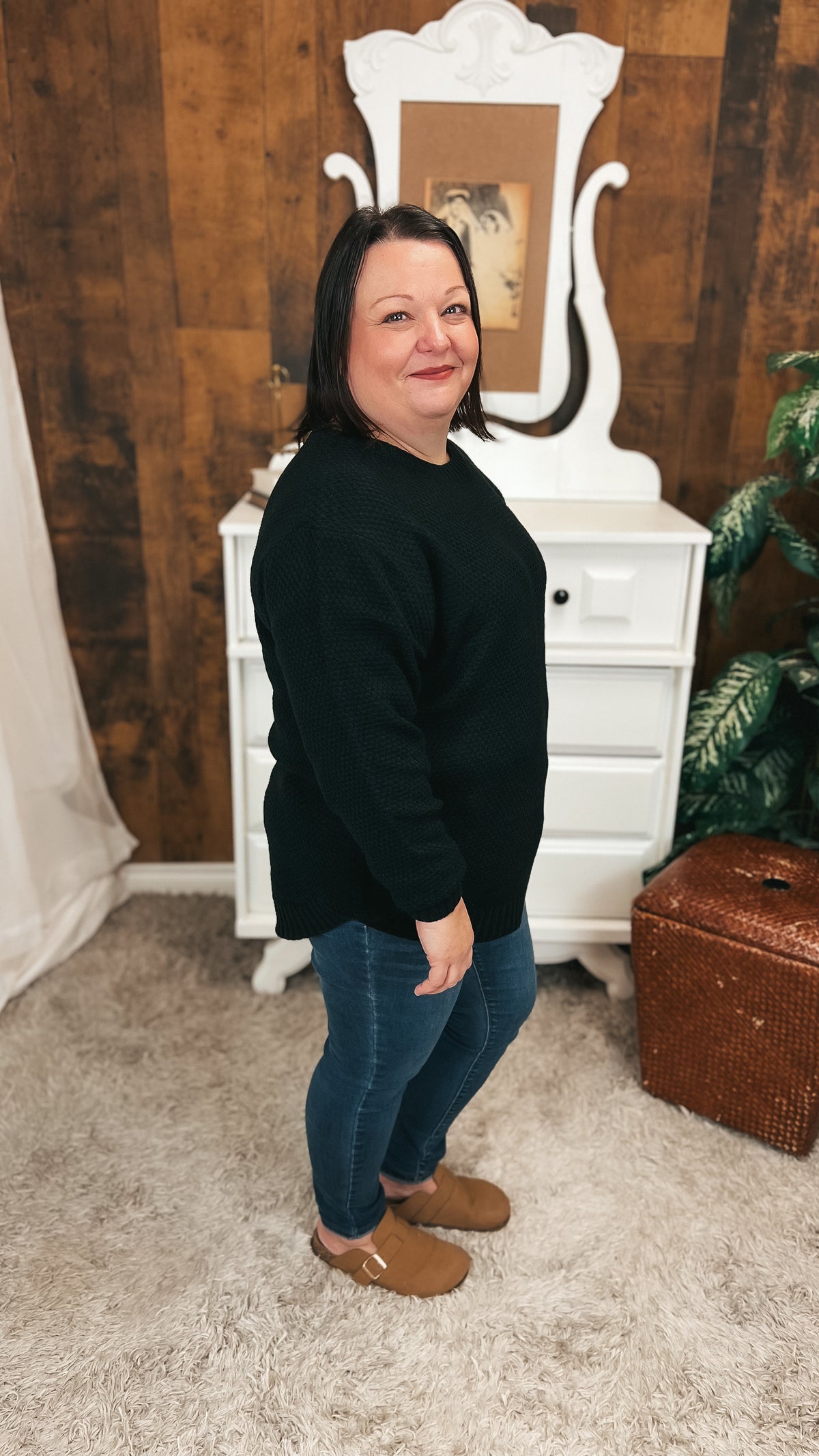 Scarlett Knit Sweater: Black