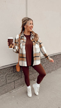 Charlotte Shacket| Brown & Cream