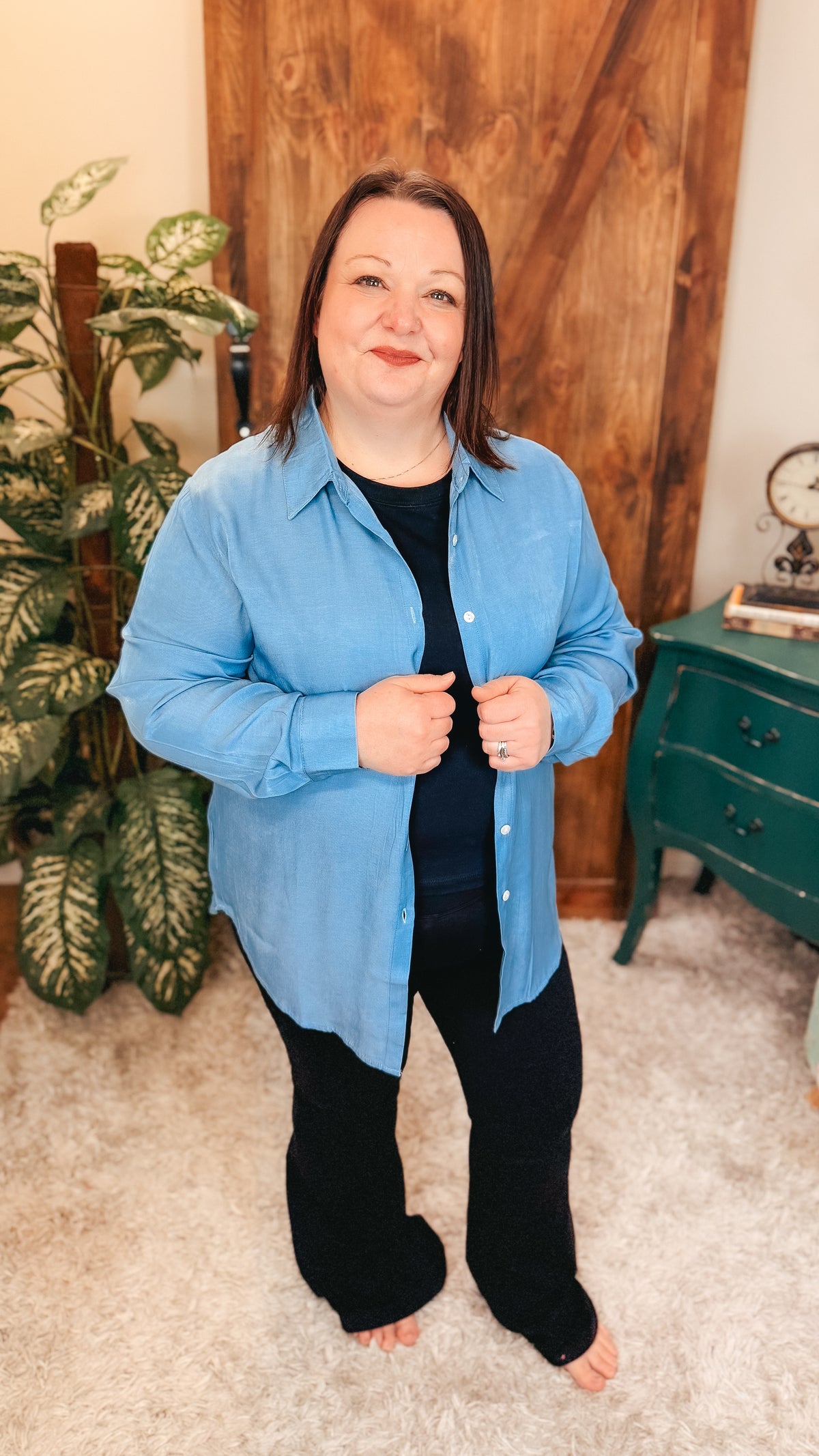 Tiffany Chambray Shirt | Blue