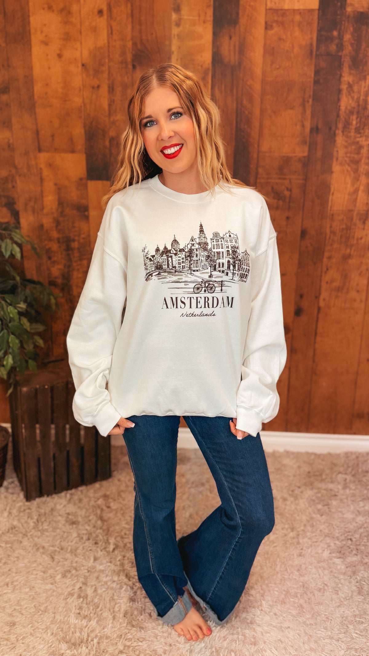 Amsterdam Crewneck | Ivory