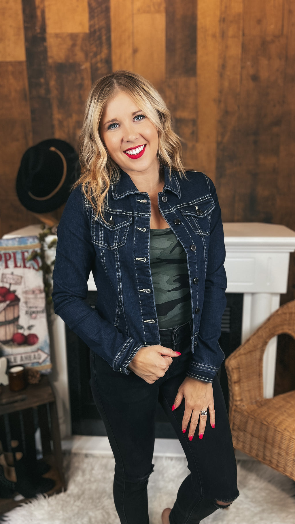Blair Denim Jacket: Dark Wash