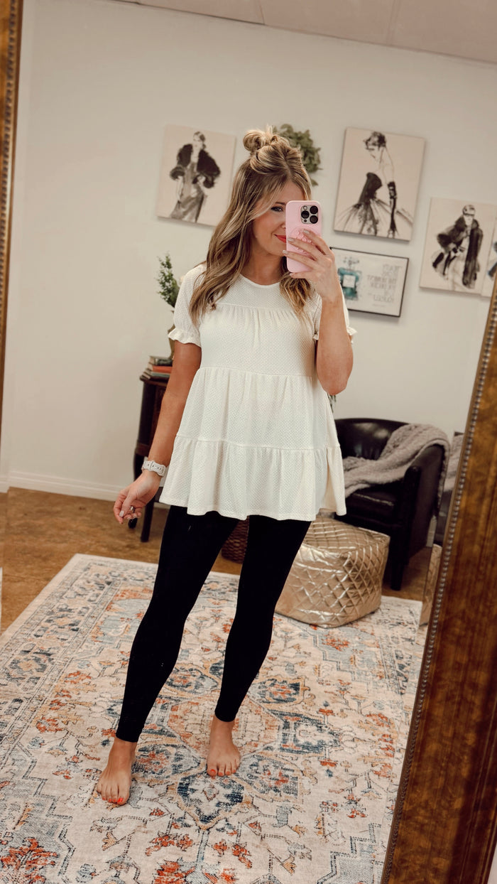 Dolly Babydoll Top: Cream *SALE*