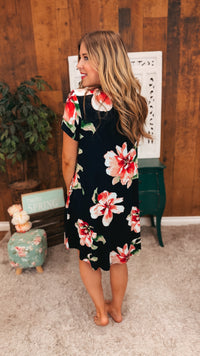 Mariah Floral Sundress | Black