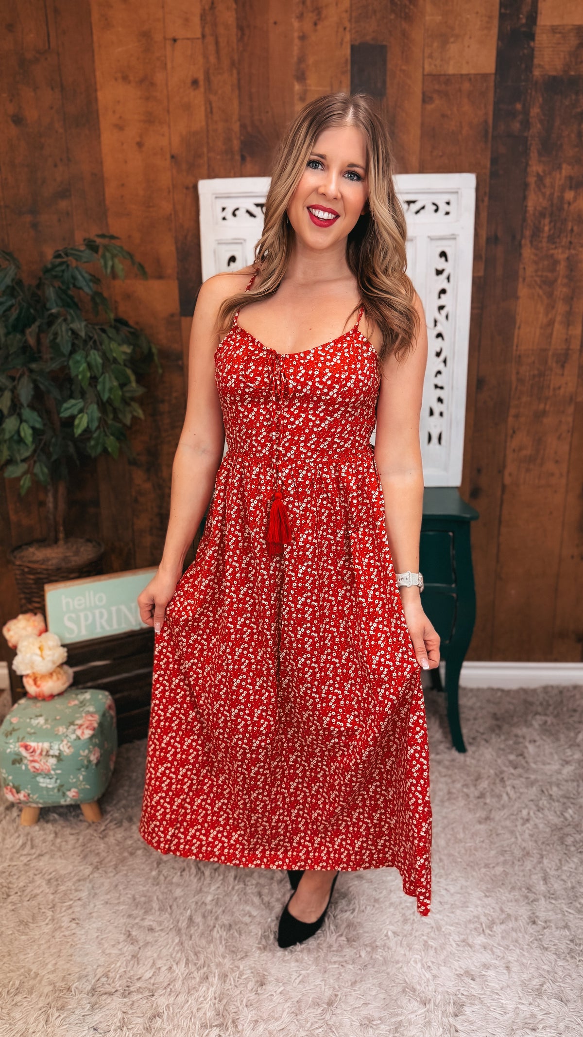 Penelope Sundress | Red