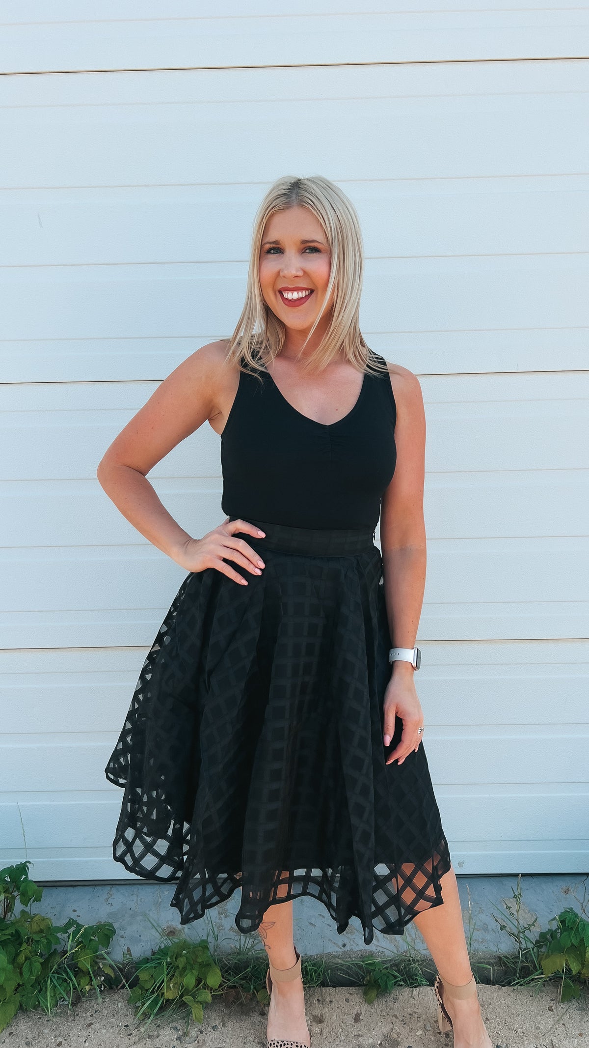 Carrie Lace Skirt: Black