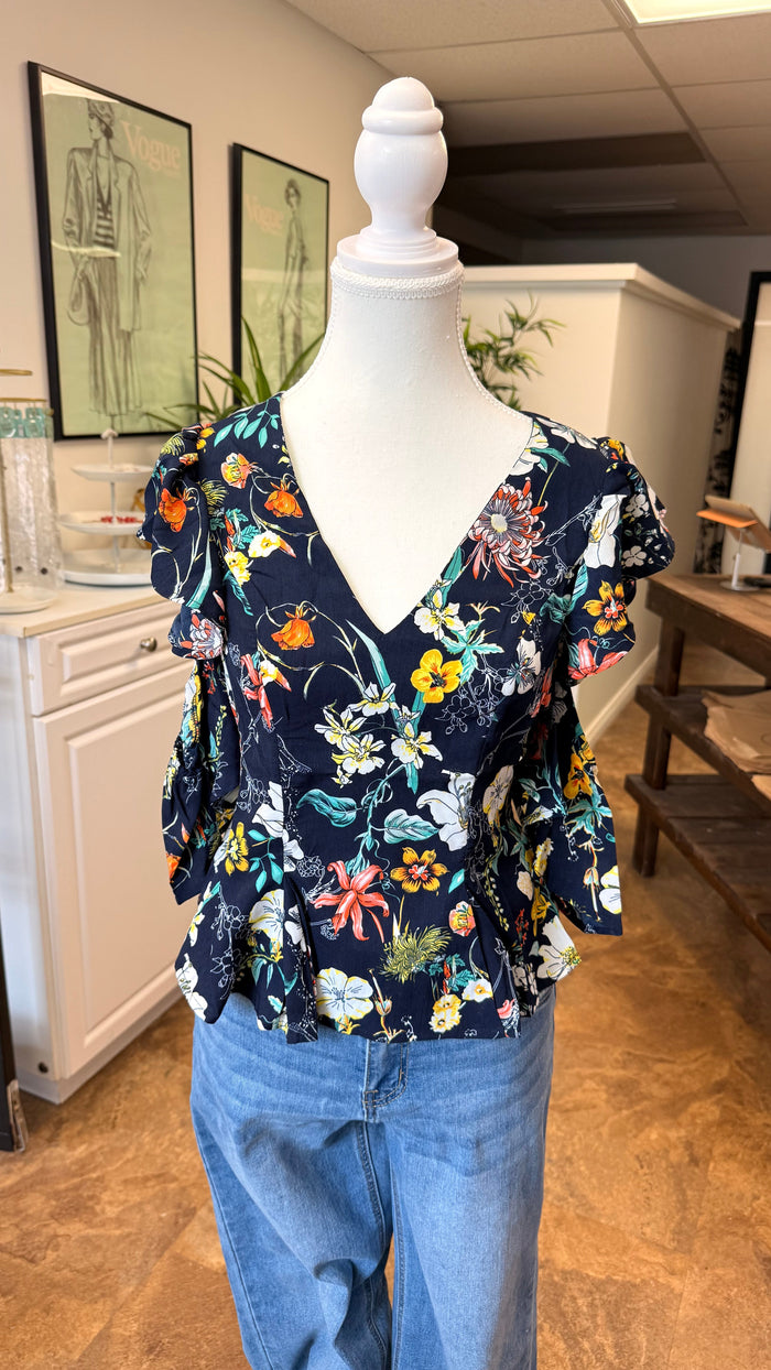 # 1 - Blue Floral | S | SAMPLE SALE