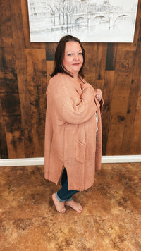 Beverly Oversize Knit Cardigan | Blush