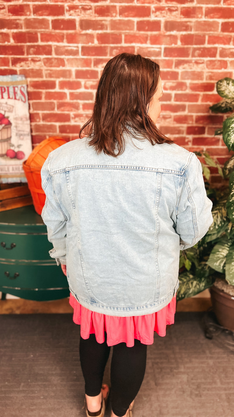 Kate Denim Jacket: Vintage Wash