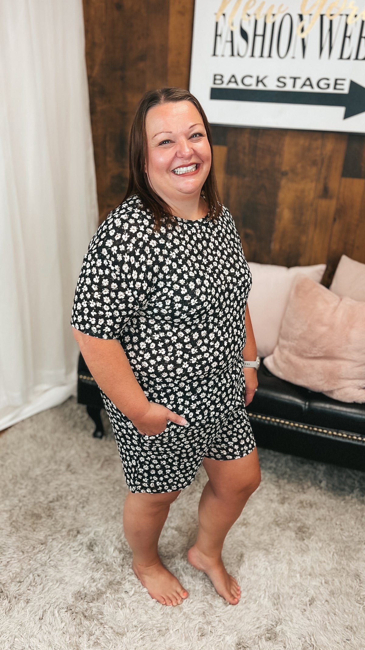 Farren Shorts Lounge Set | Black