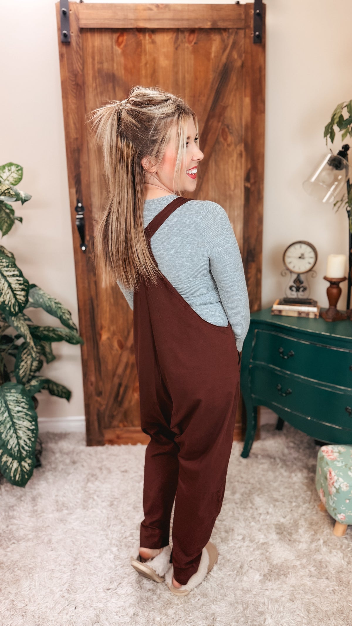 Jillian Romper | Chocolate Brown