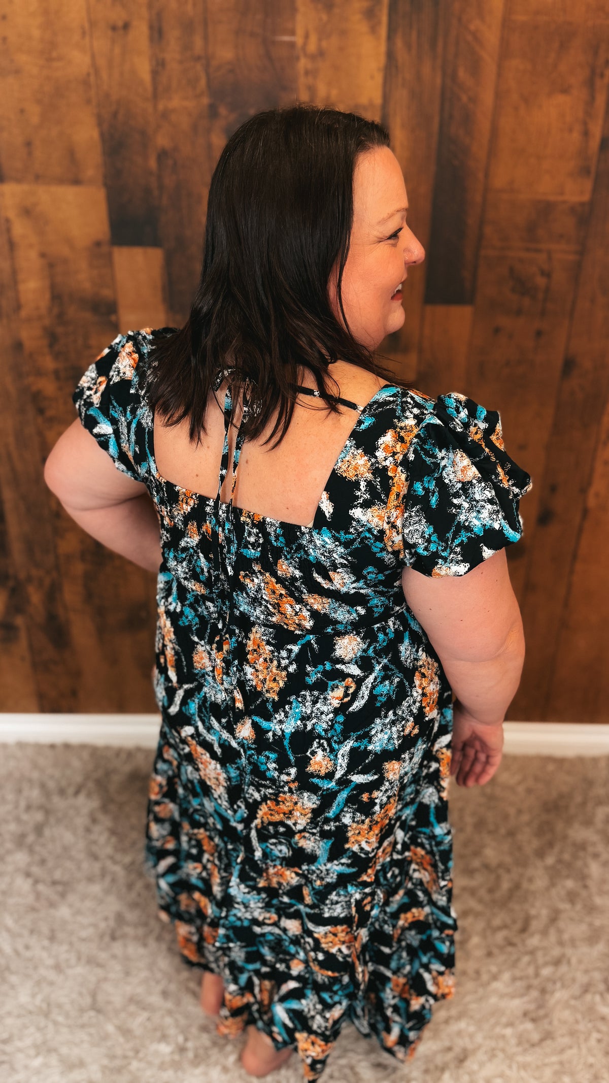 Lilly Floral Dress | Black